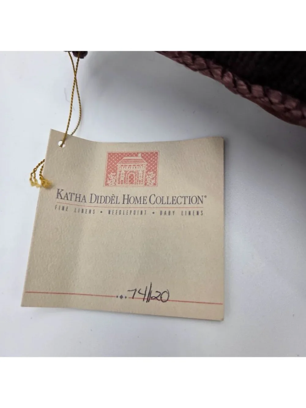 Katha Diddel King Charles Spaniel Dog Petit Point Tapestry Pillow Ltd Edition